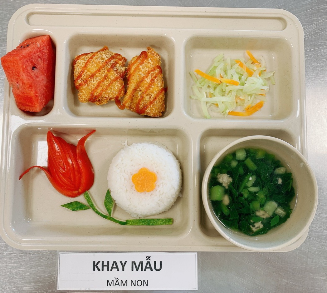 Các bữa ăn mà JOYME cung cấp cho các bé học sinh