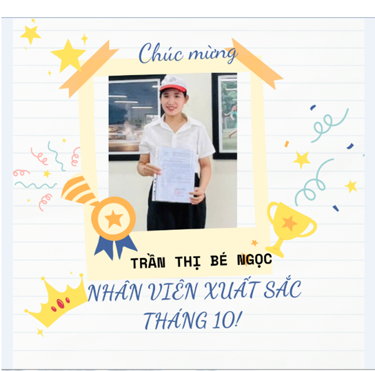 TUYÊN DƯƠNG NHÂN VIÊN XUẤT SẮC THÁNG 10/2024